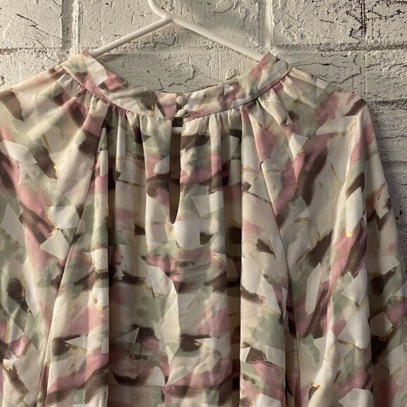 EST 1946 Pink Sage Dressy Blouse Plus Size Curvy 26/28W - Picture 7 of 11
